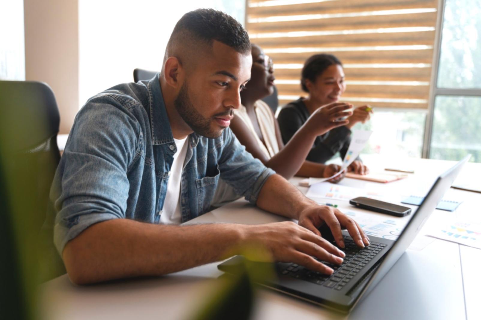 Financial planning consultation showing budget analysis and strategic planning